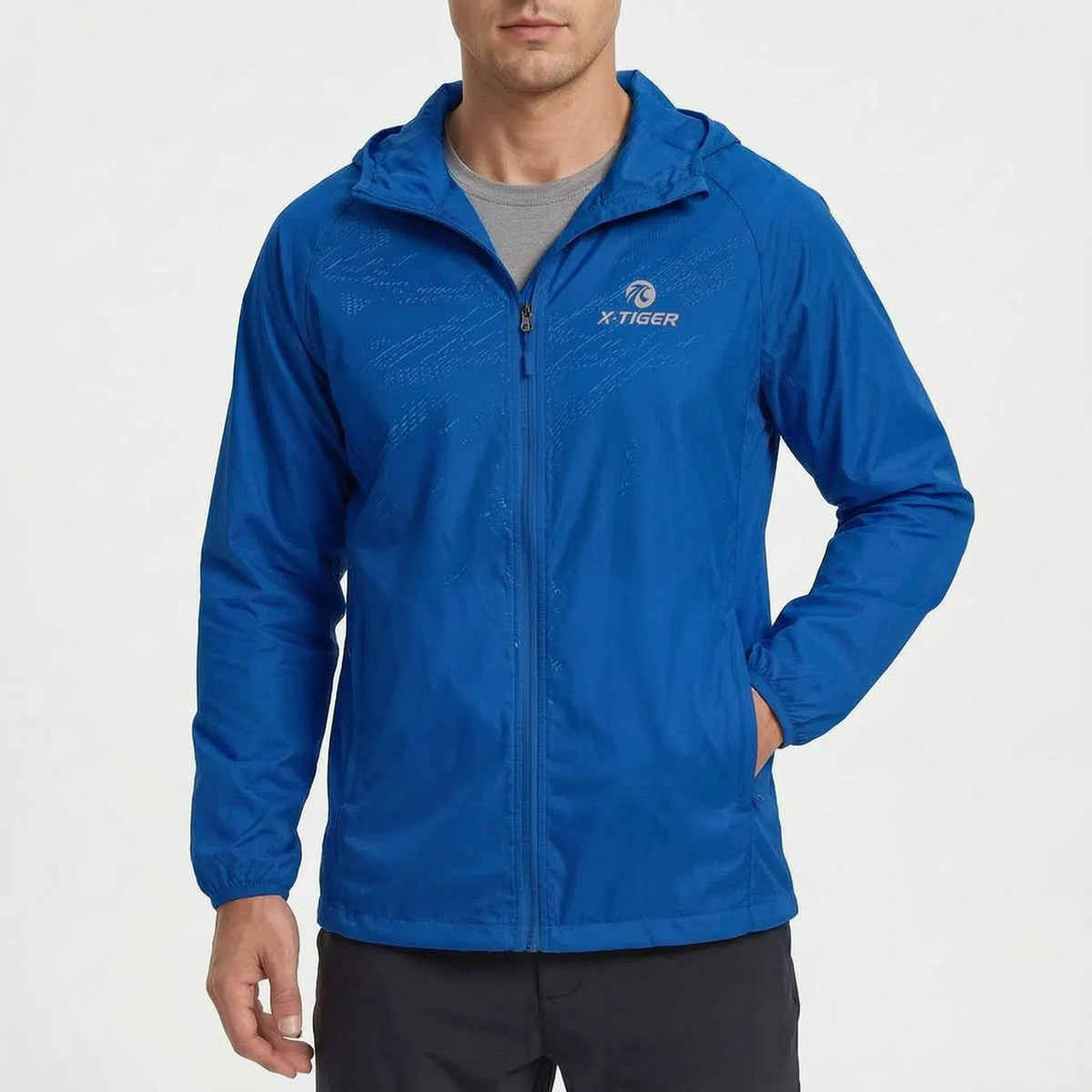 Velotrek Leichte Packbare Kapuzen-Windjacke