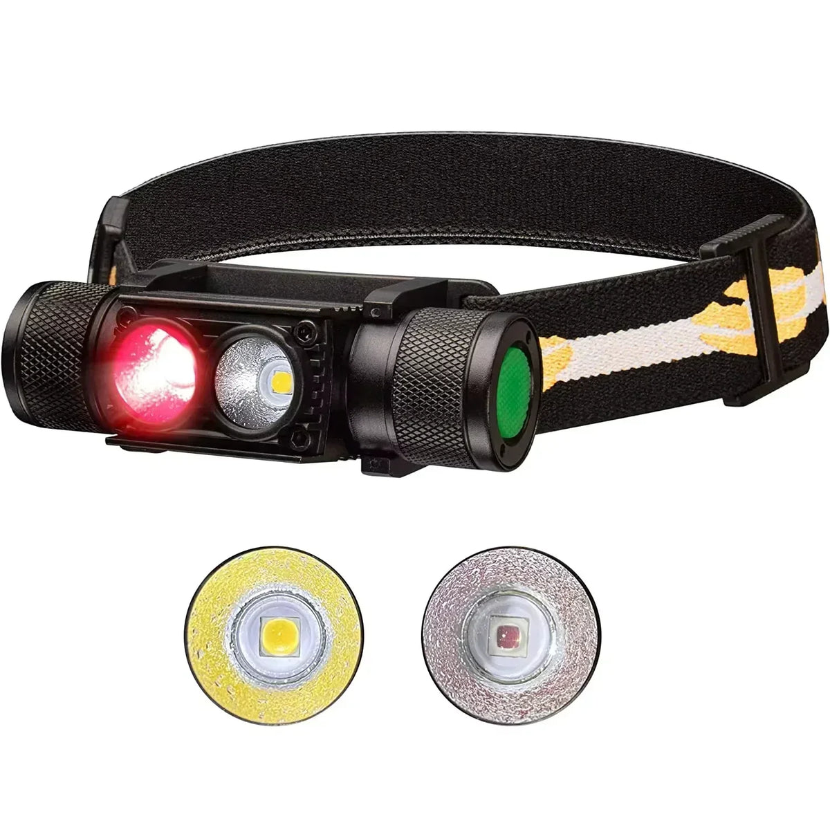 clinbands | Vigilaro Aufladbare LED-Stirnlampe