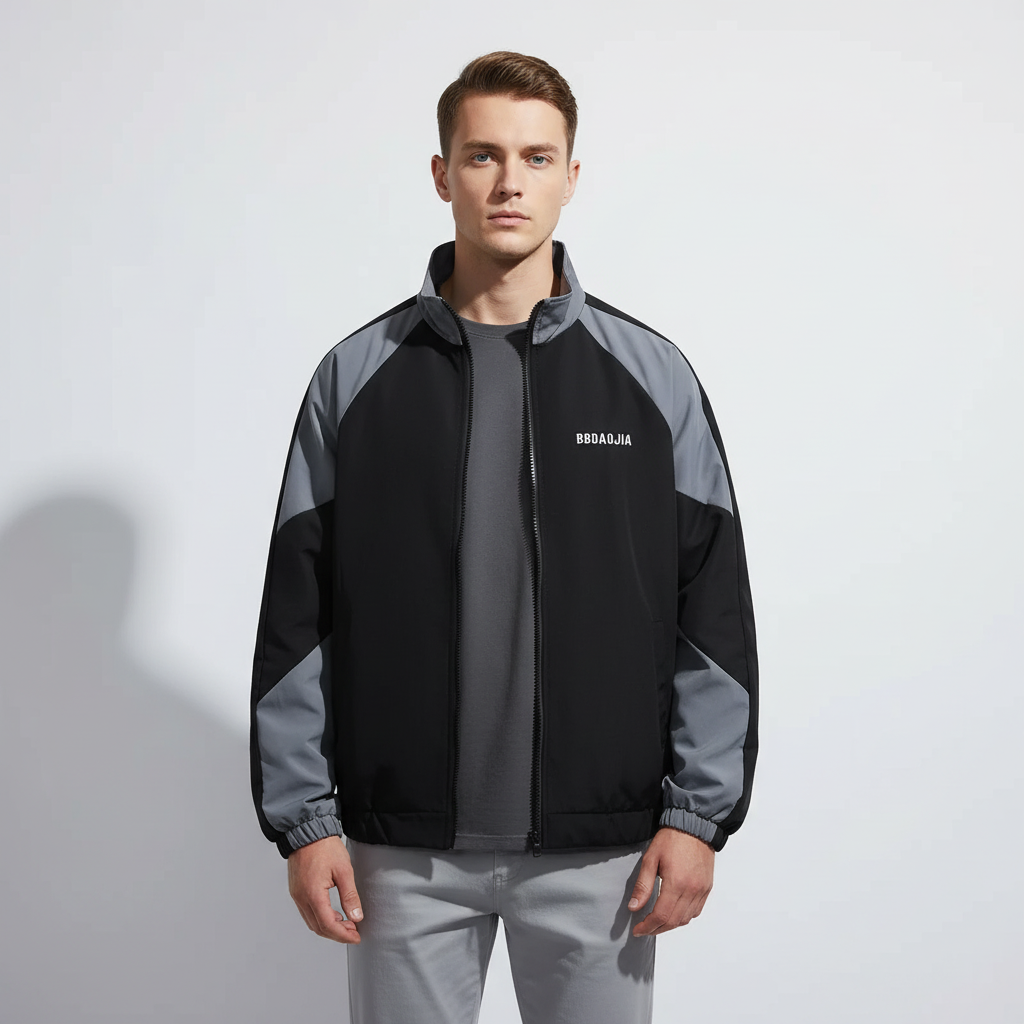 Vintaro Colorblock-Jacke mit lockerer Passform