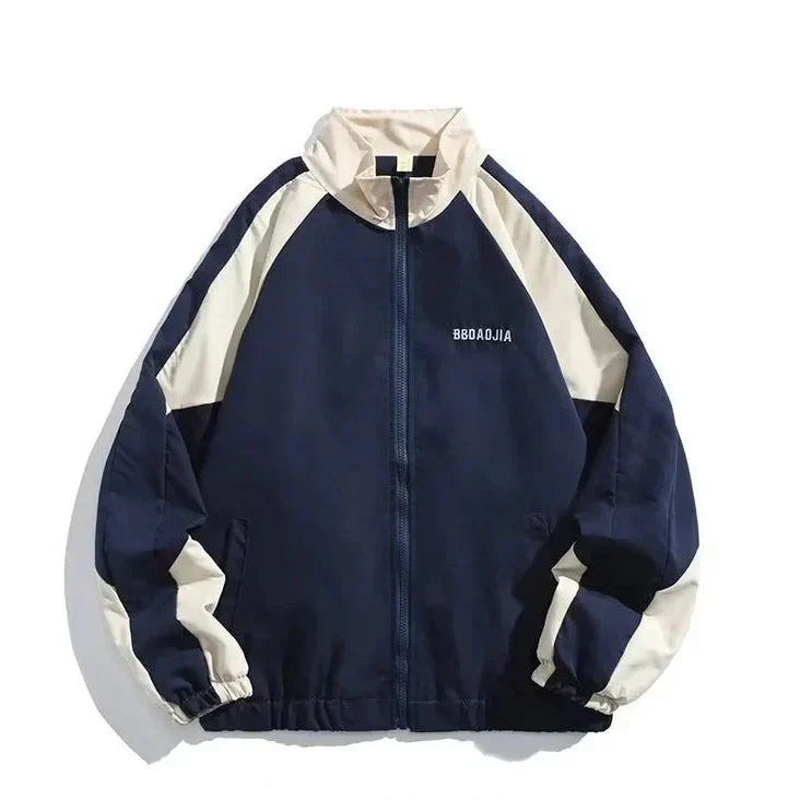 Vintaro Colorblock-Jacke mit lockerer Passform