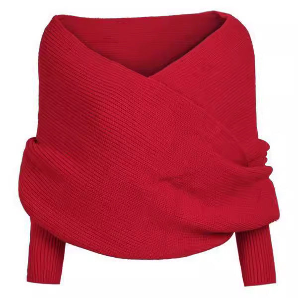 Damen Großer Strickschal mit innovativer Knotenoptik und weichem Material Clinbands