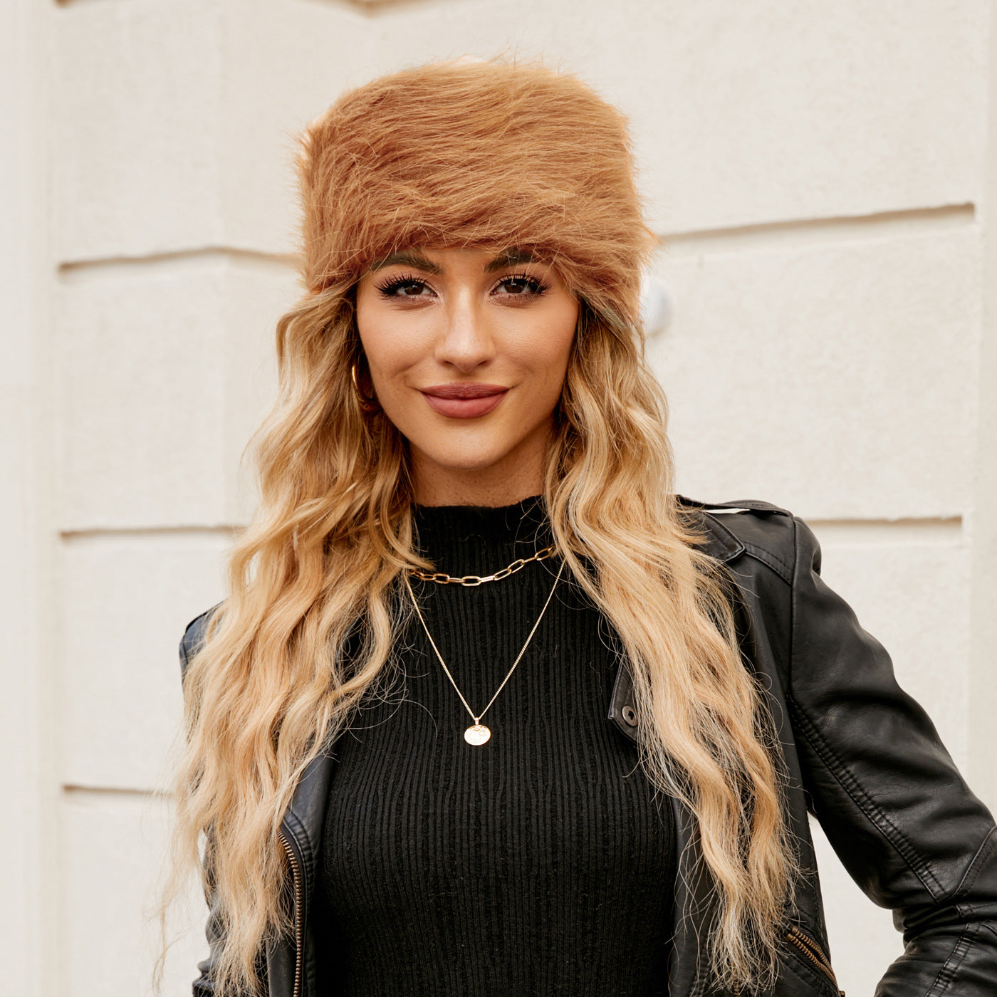 Damen Kuscheliger Fleece-Hut mit modischem Design Clinbands