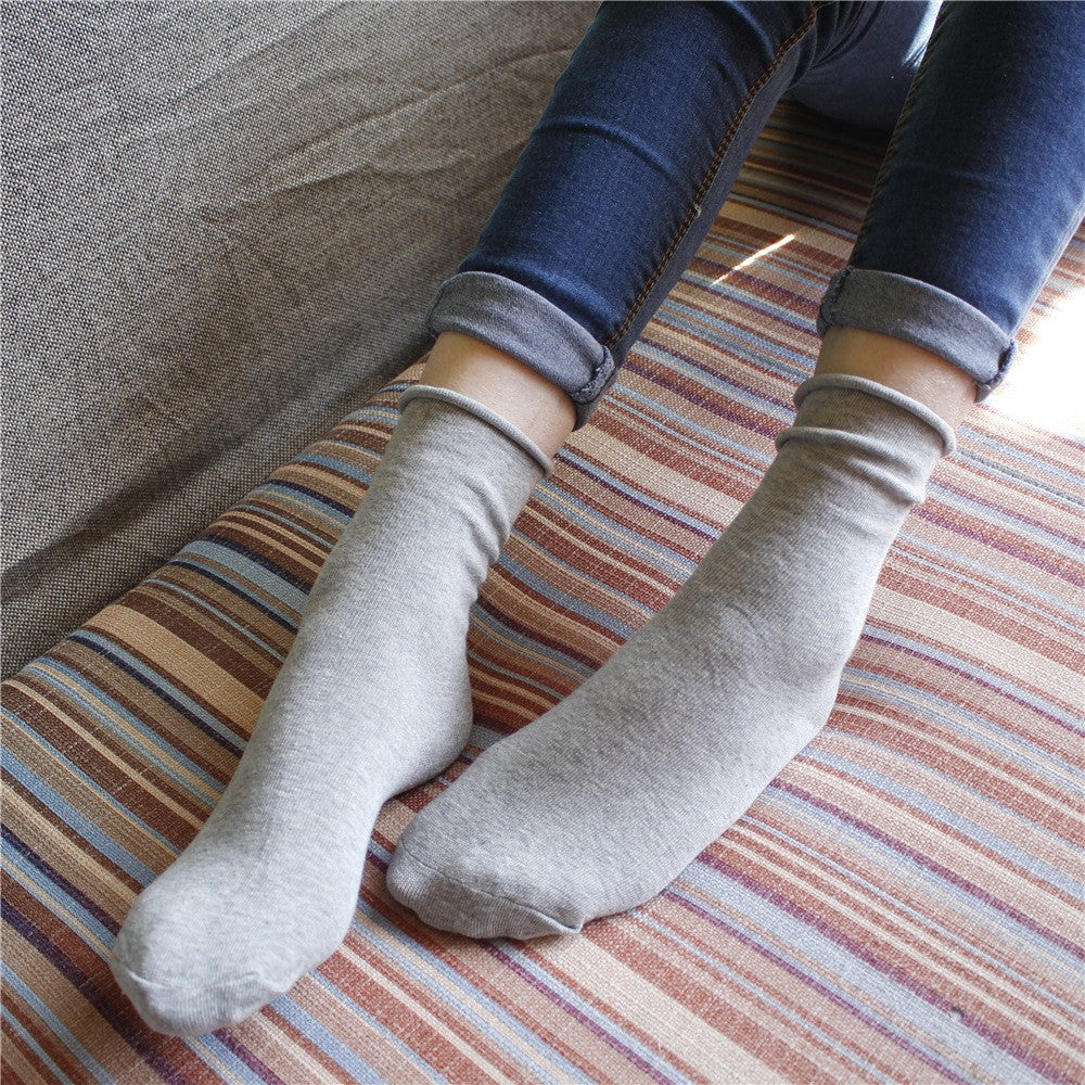 Damen Komfortable Baumwollsocken im klassischen Stil Clinbands