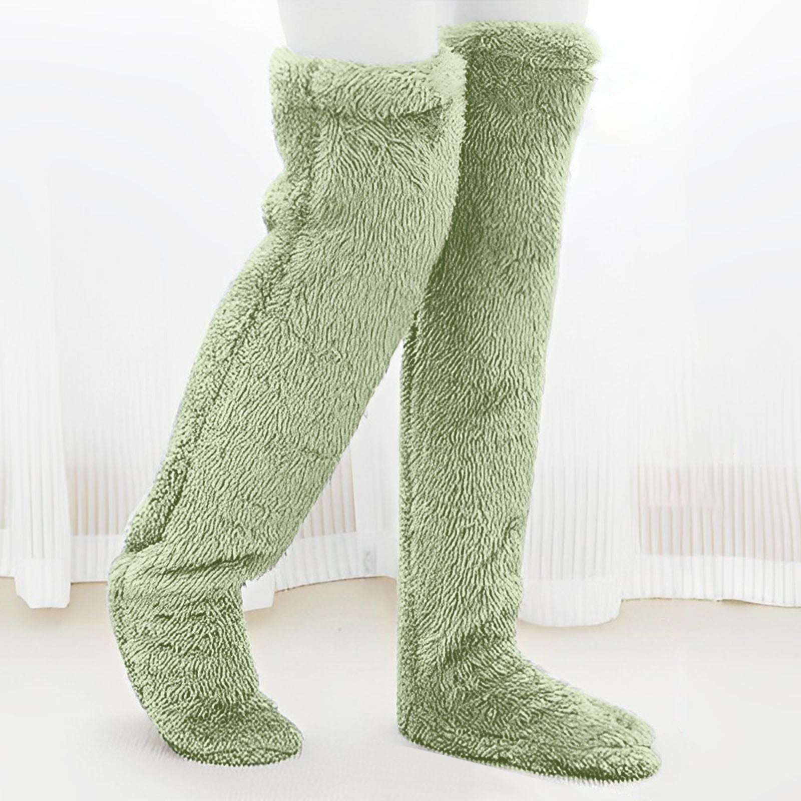 Damen Extra warme Knielange Fleece-Stulpen Clinbands