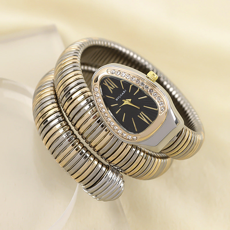 Clinbands | Schlangenuhr mit Quarzbewegung und Persönlichem Armband