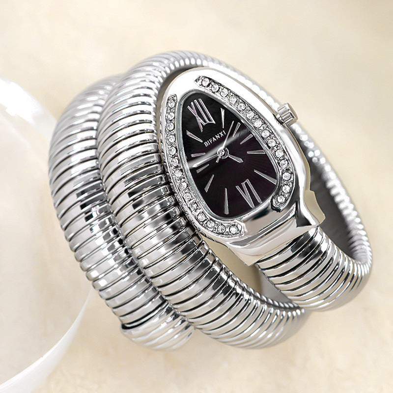 Clinbands | Schlangenuhr mit Quarzbewegung und Persönlichem Armband