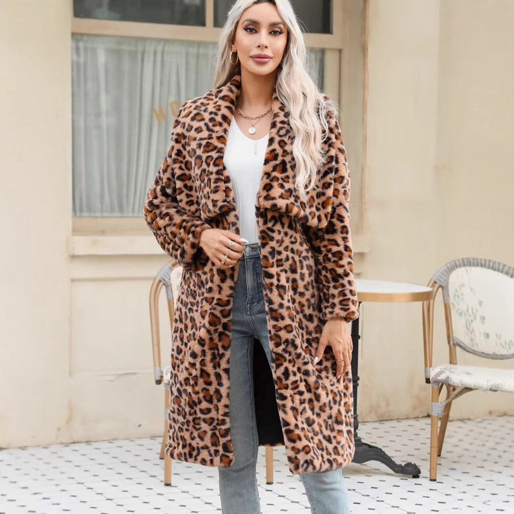 Damen Lange Leopardmuster Clinbands