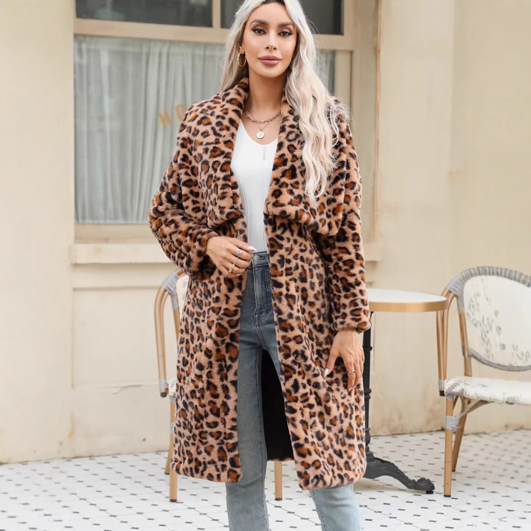 Damen Lange Leopardmuster Clinbands