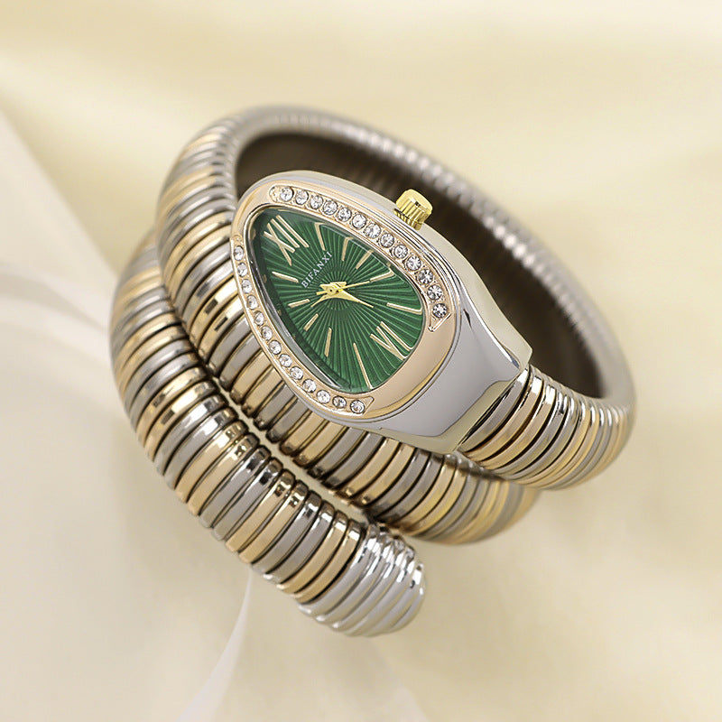 Clinbands | Schlangenuhr mit Quarzbewegung und Persönlichem Armband