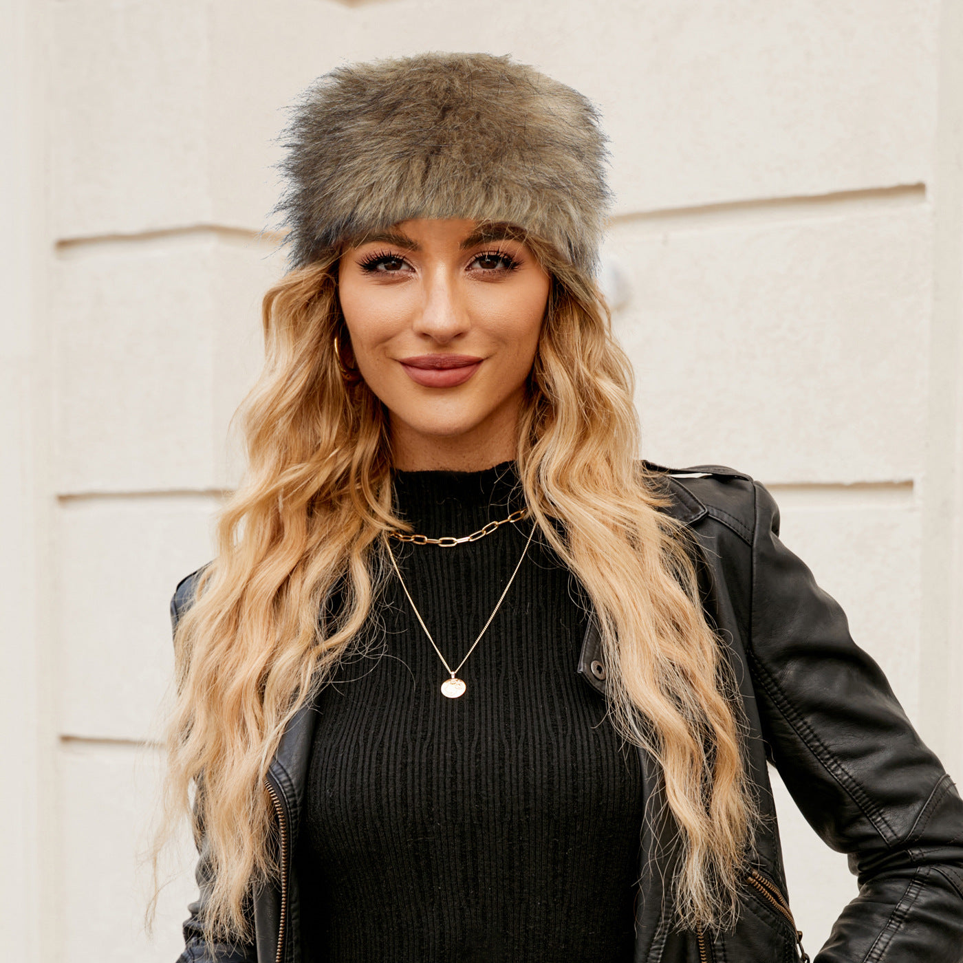 Damen Kuscheliger Fleece-Hut mit modischem Design Clinbands