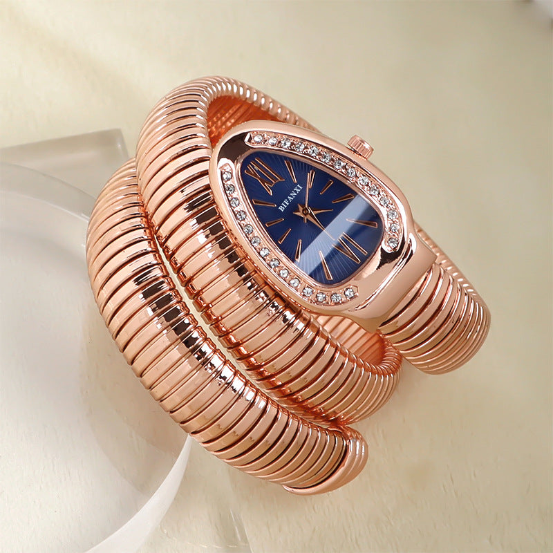 Clinbands | Schlangenuhr mit Quarzbewegung und Persönlichem Armband