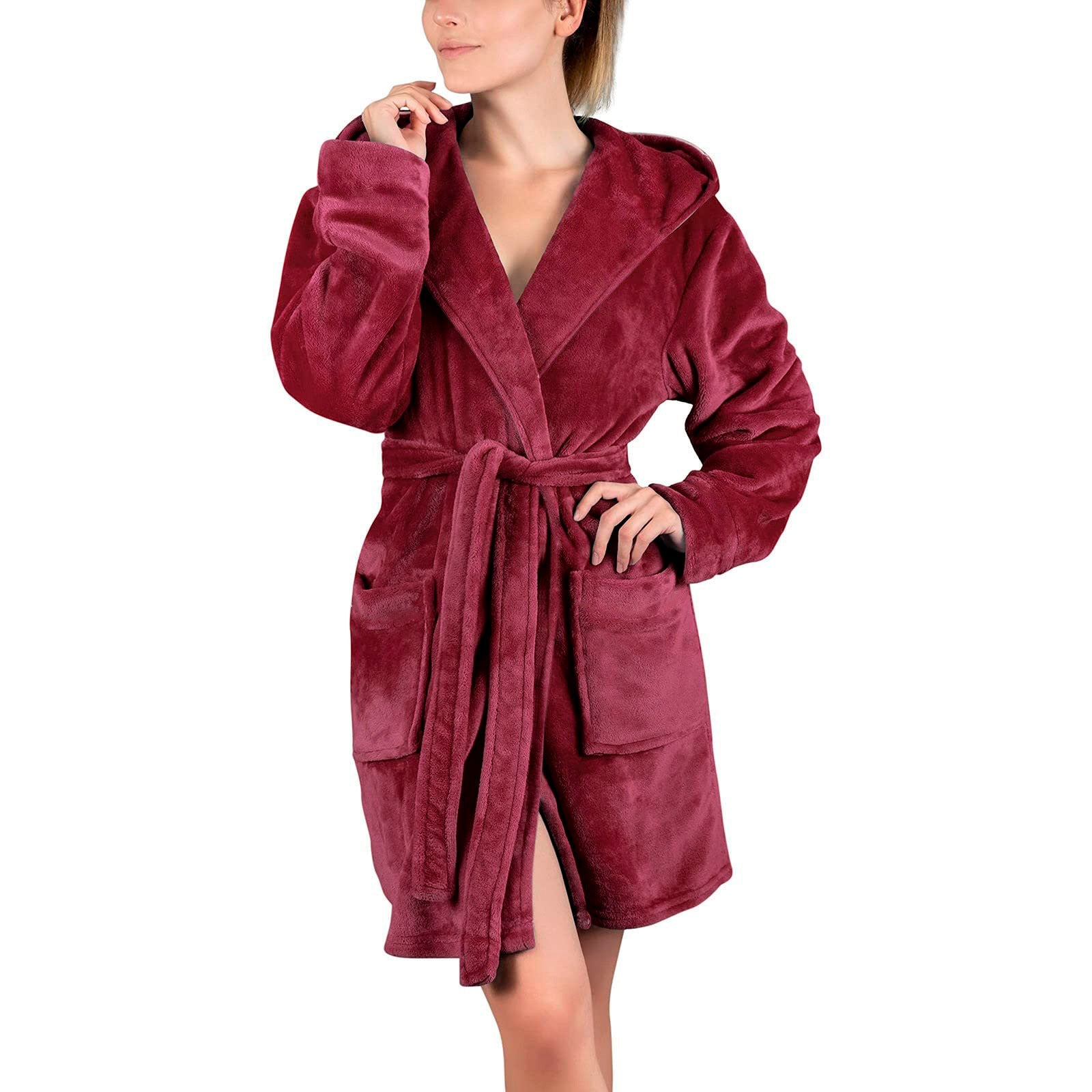 Damen Bademantel aus weichem Mikrofaserstoff Clinbands