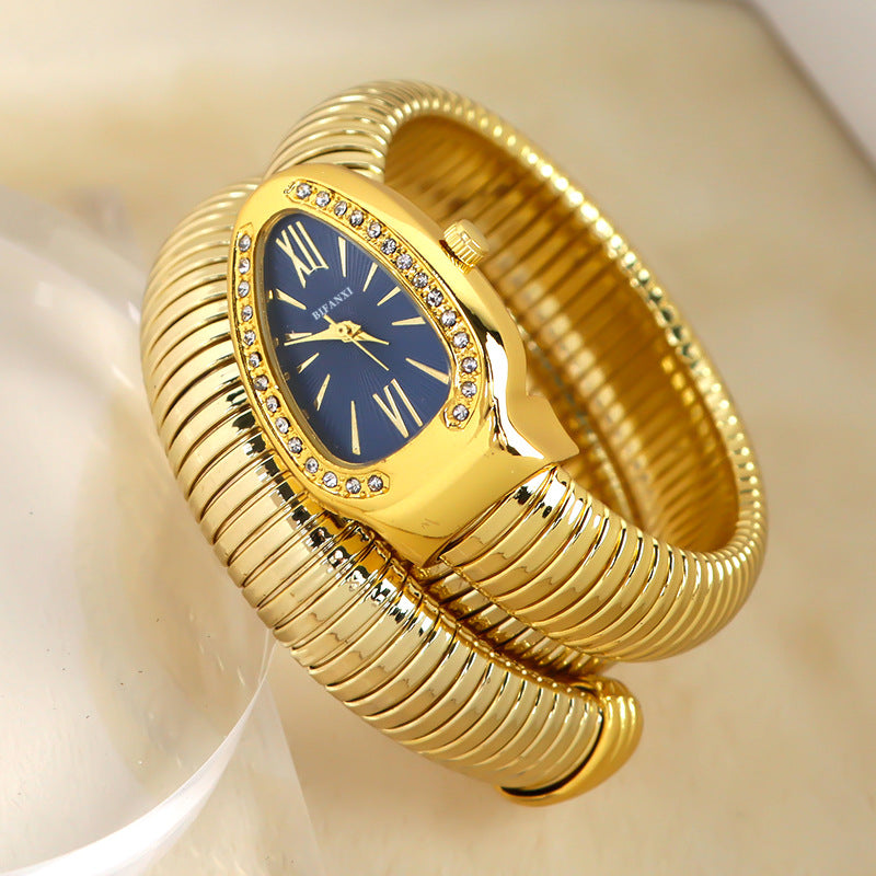 Clinbands | Schlangenuhr mit Quarzbewegung und Persönlichem Armband