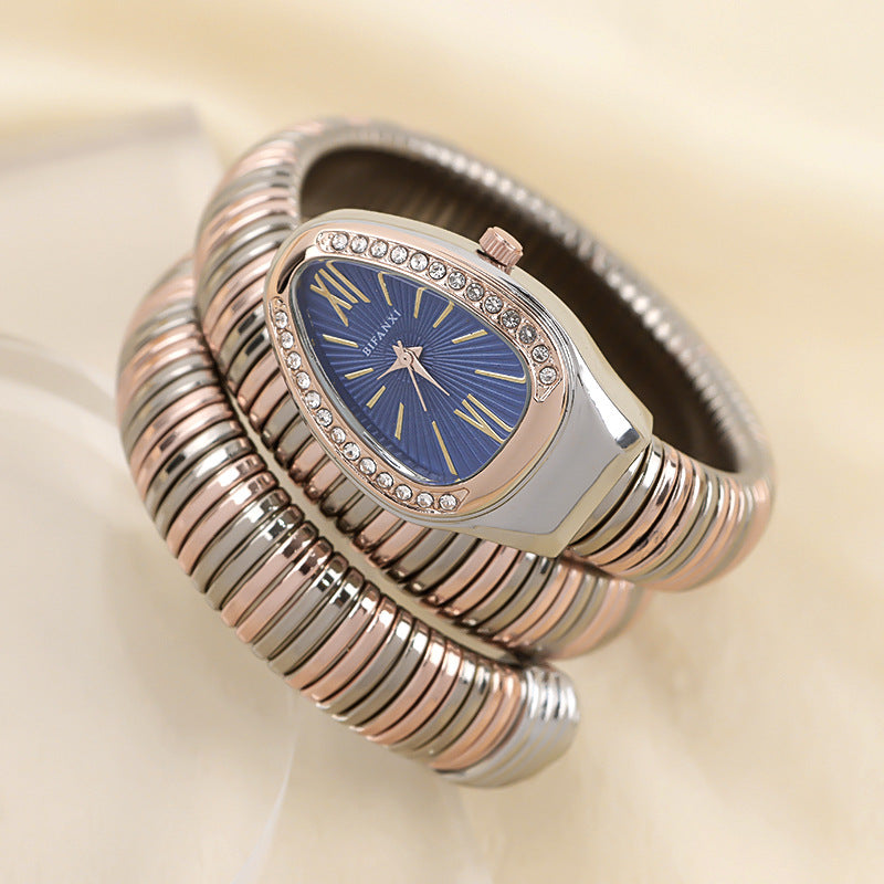 Clinbands | Schlangenuhr mit Quarzbewegung und Persönlichem Armband