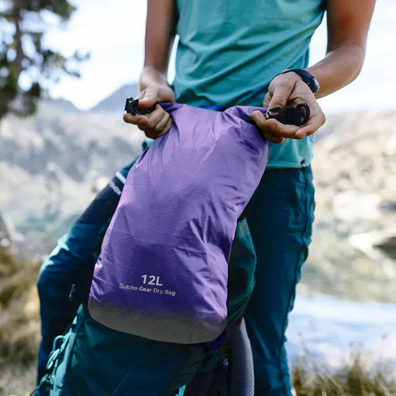 Wasserdichtes Packsack-Set – Rolltop-Trockensäcke für Kajak und Camping