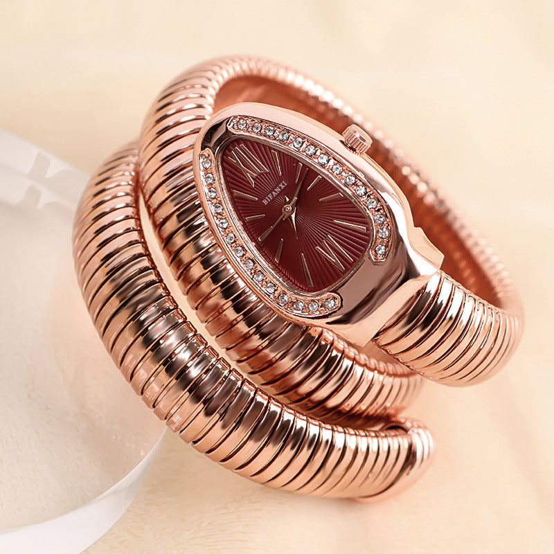 Clinbands | Schlangenuhr mit Quarzbewegung und Persönlichem Armband
