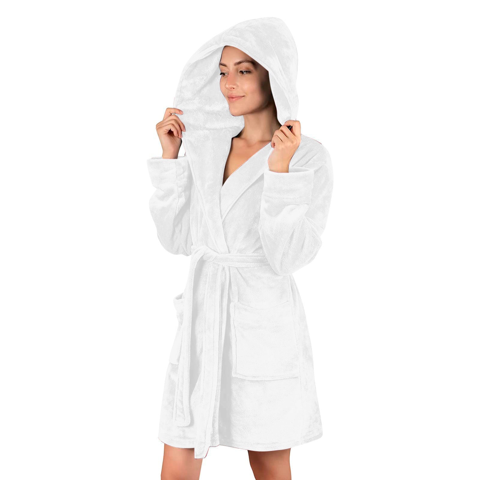Damen Bademantel aus weichem Mikrofaserstoff Clinbands