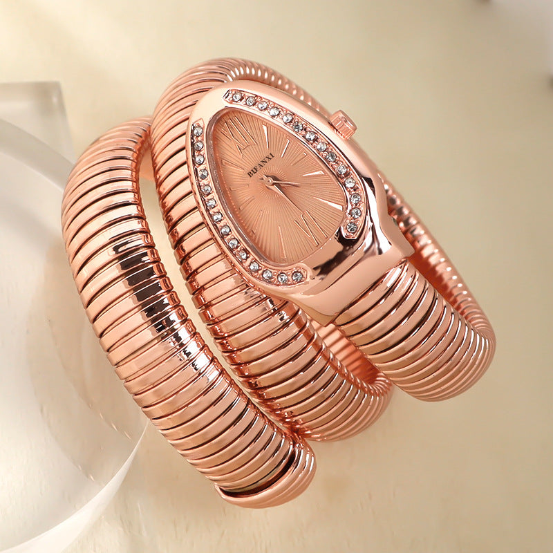 Clinbands | Schlangenuhr mit Quarzbewegung und Persönlichem Armband