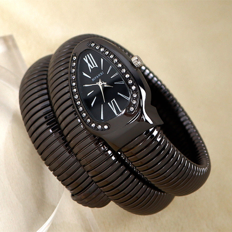 Clinbands | Schlangenuhr mit Quarzbewegung und Persönlichem Armband