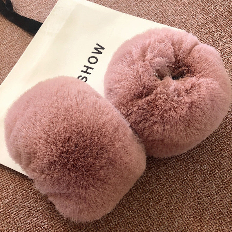 Damen Flauschige Kunstfell-Ohrenschützer Clinbands