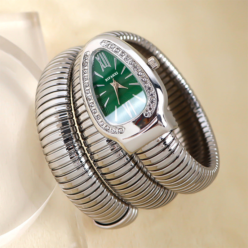 Clinbands | Schlangenuhr mit Quarzbewegung und Persönlichem Armband