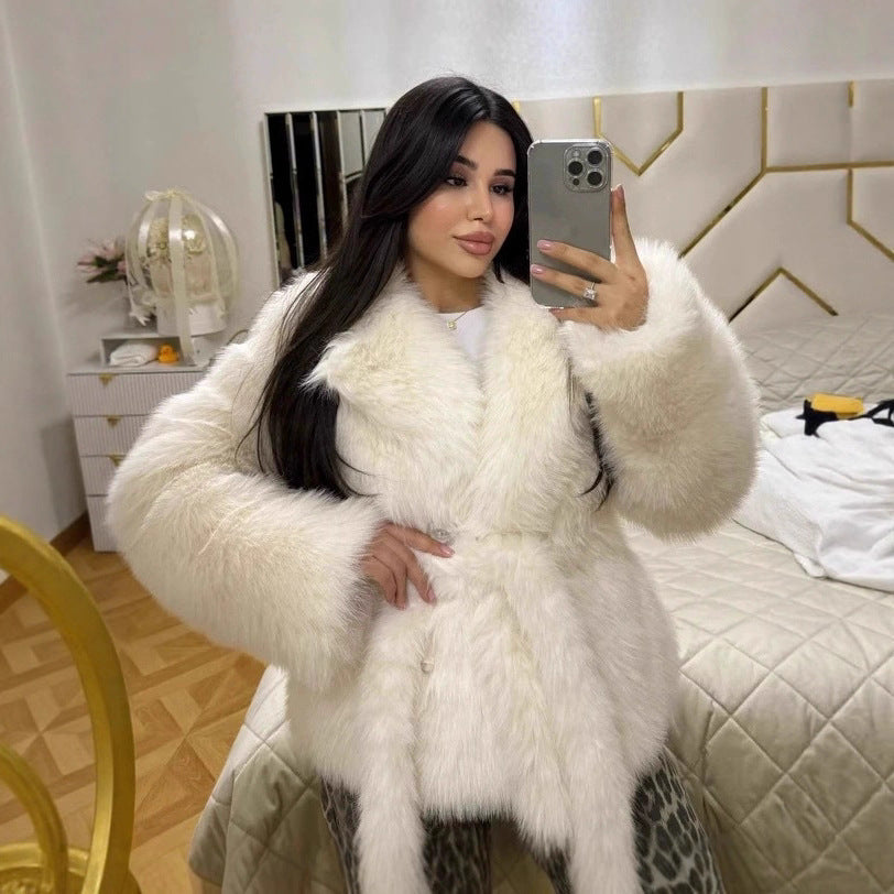 Damen Eleganter Trend-Faux-Fur-Bolero Clinbands