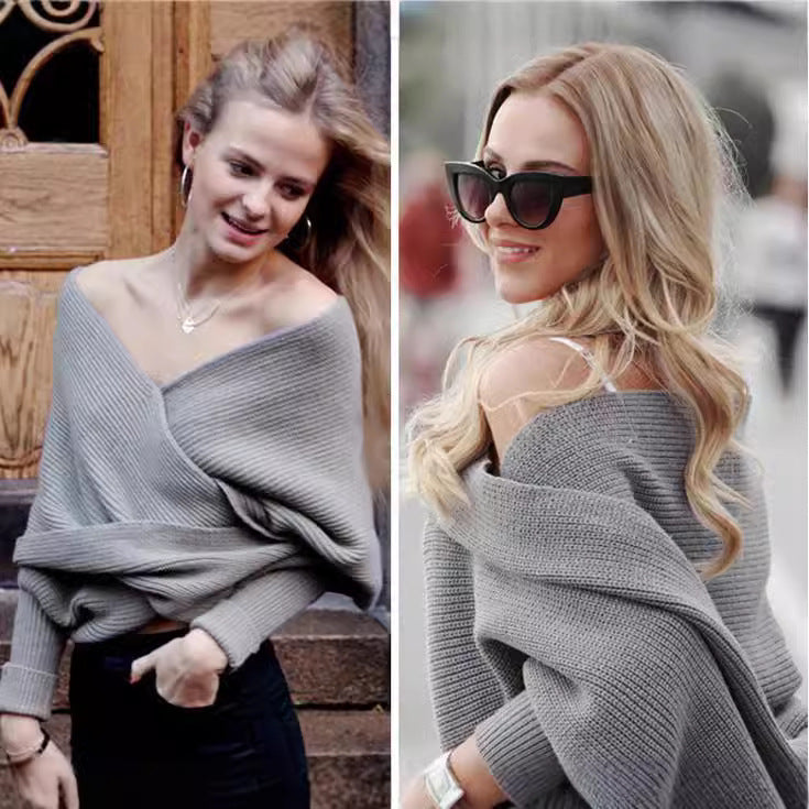 Damen Großer Strickschal mit innovativer Knotenoptik und weichem Material Clinbands