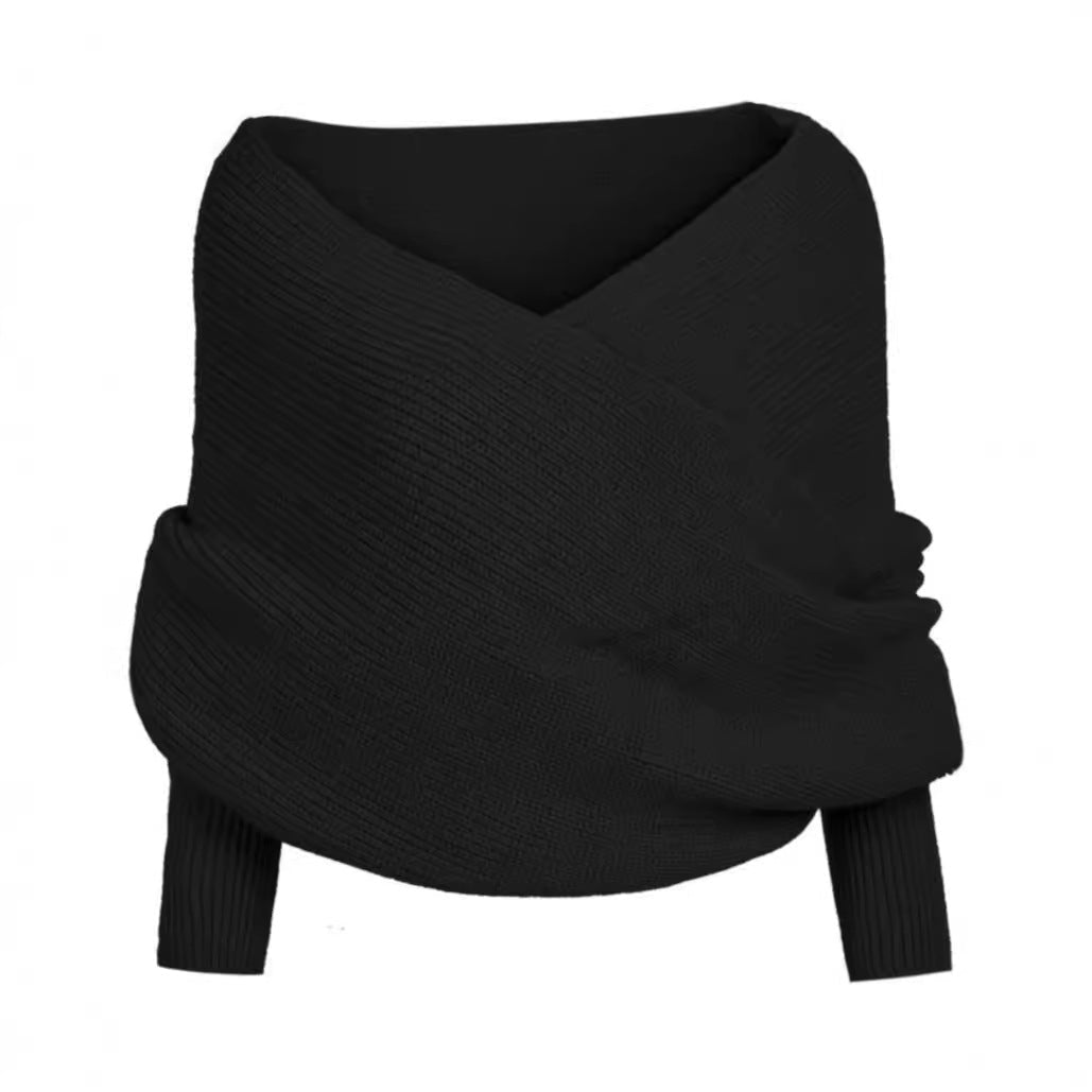 Damen Großer Strickschal mit innovativer Knotenoptik und weichem Material Clinbands