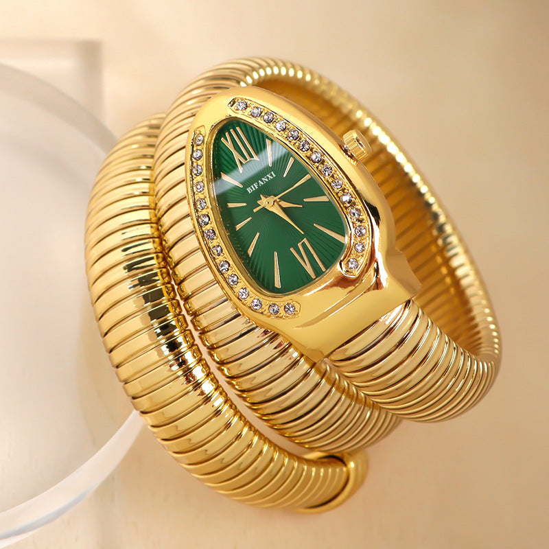 Clinbands | Schlangenuhr mit Quarzbewegung und Persönlichem Armband