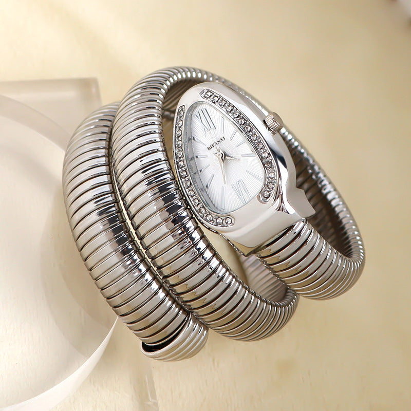Clinbands | Schlangenuhr mit Quarzbewegung und Persönlichem Armband