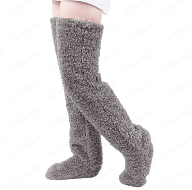 Damen Extra warme Knielange Fleece-Stulpen Clinbands