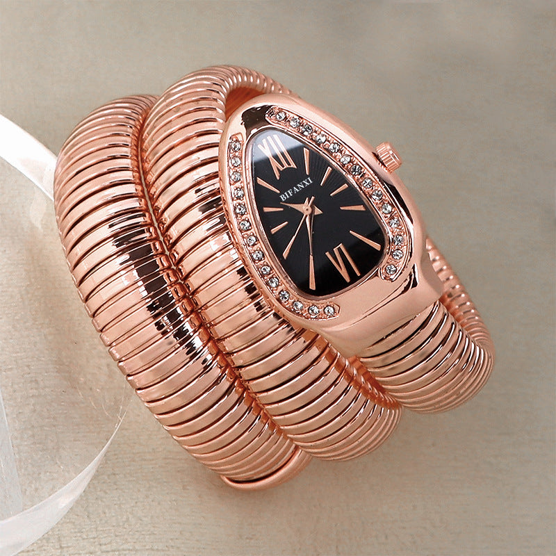 Clinbands | Schlangenuhr mit Quarzbewegung und Persönlichem Armband