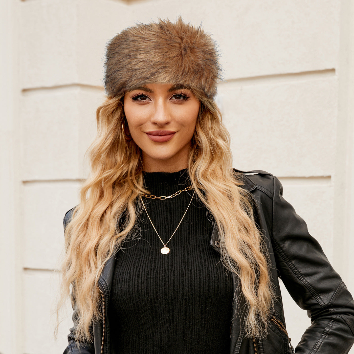 Damen Kuscheliger Fleece-Hut mit modischem Design Clinbands
