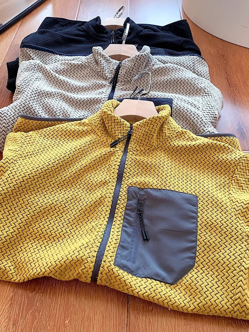 Damen Fleecejacke – durchgehender Reißverschluss zum Wandern