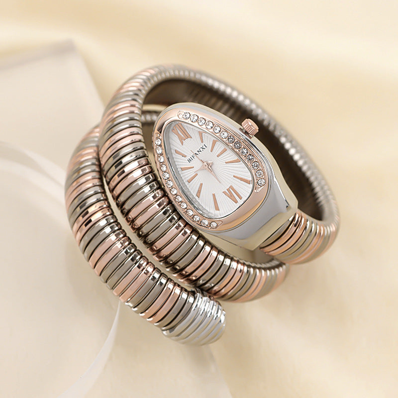 Clinbands | Schlangenuhr mit Quarzbewegung und Persönlichem Armband
