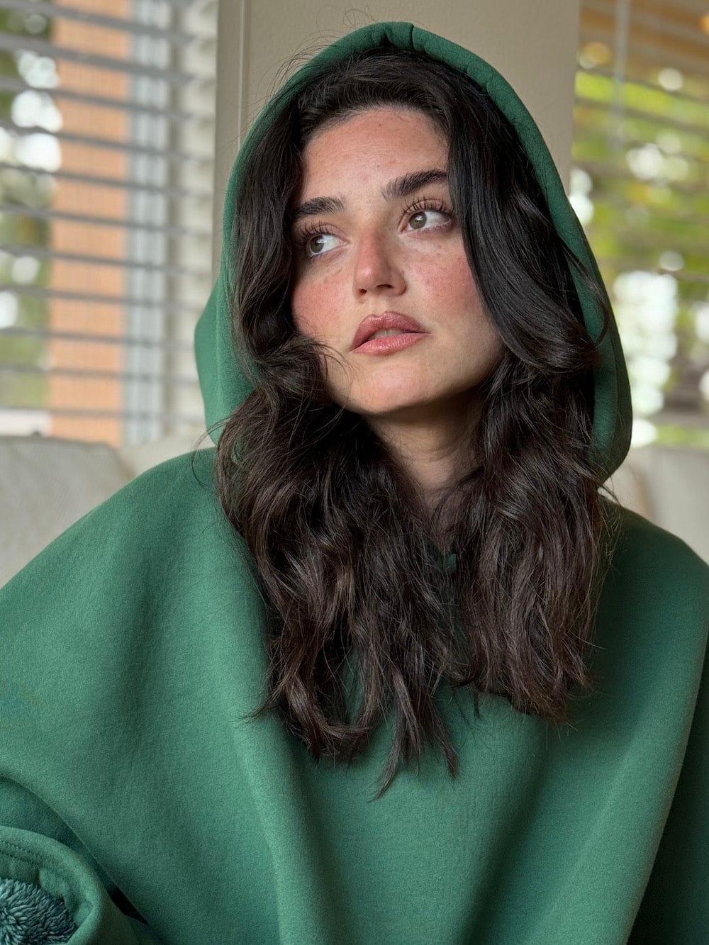 Gewichteter Cape-Hoodie