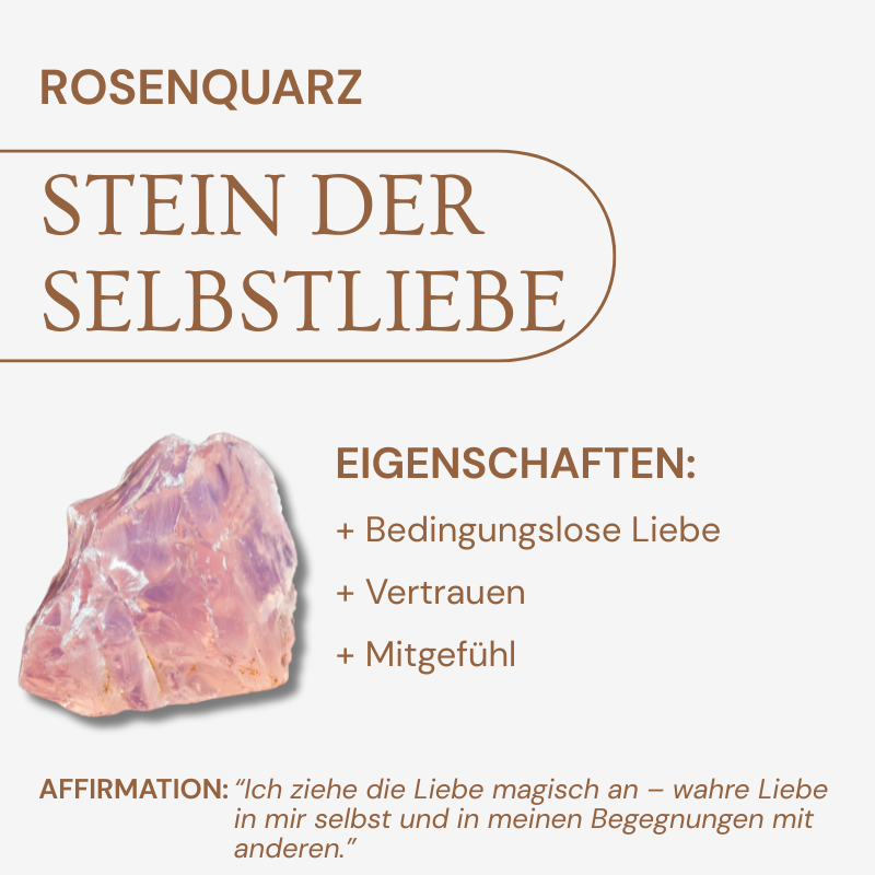 Rosenquarz Armband - Natur
