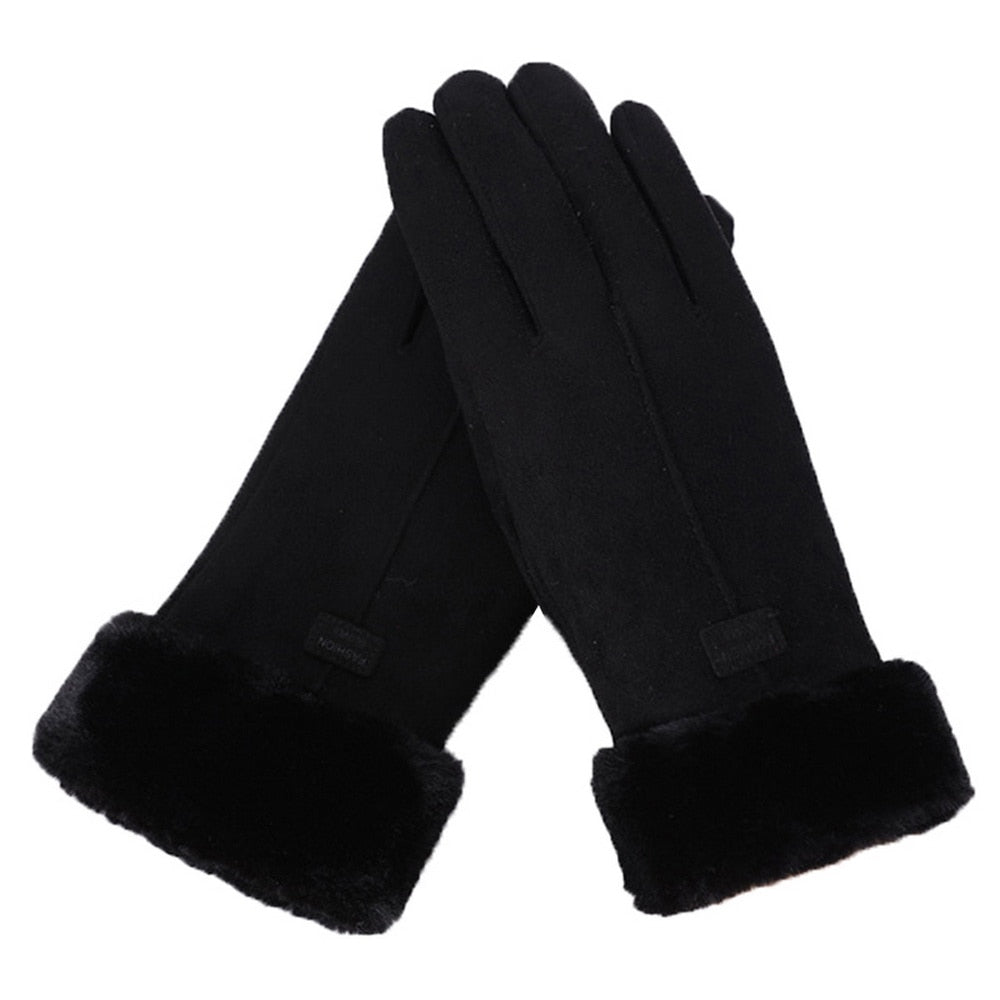 Clinbands - Schicke und Stilvolle Winter Furry Handschuhe für Frauen