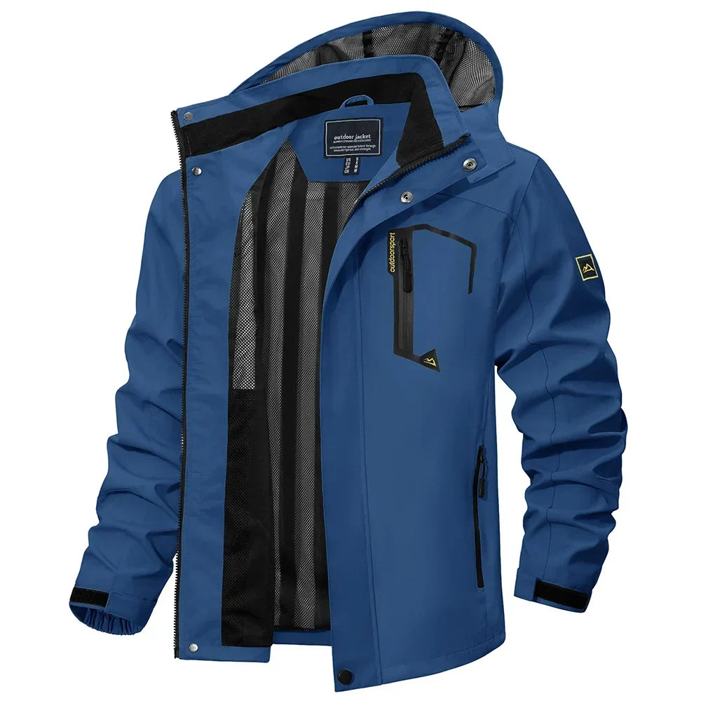 Herren leichte Frühjahr-Herbst-Jacke – wasserdichter Regenmantel