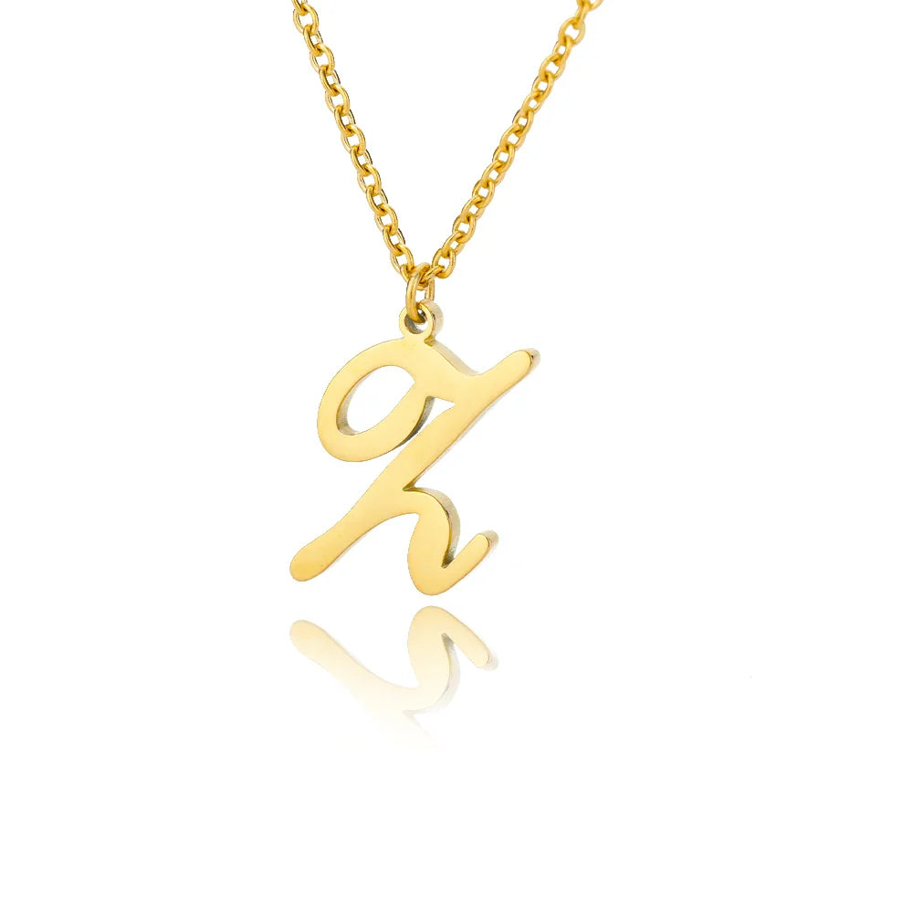 Signature Initial Halskette | Gold