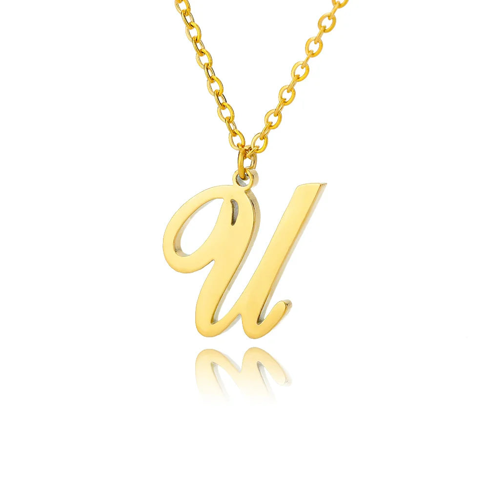 Signature Initial Halskette | Gold