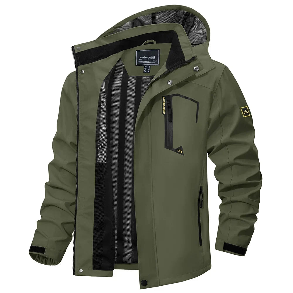 Herren leichte Frühjahr-Herbst-Jacke – wasserdichter Regenmantel