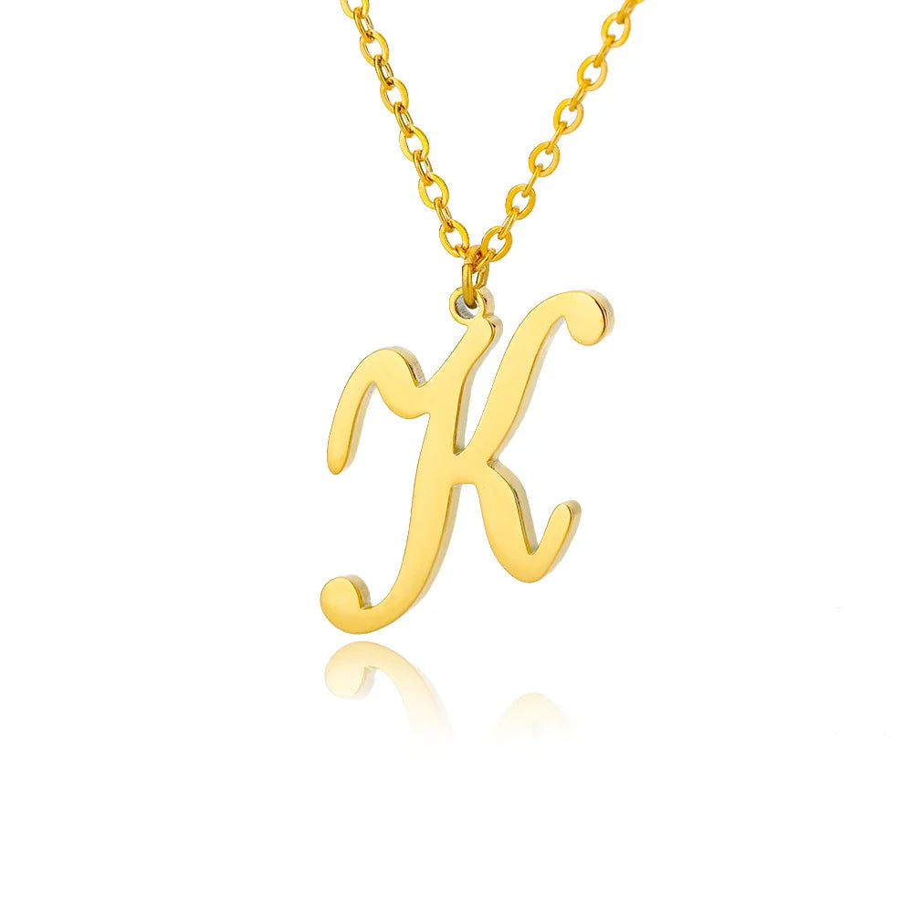 Signature Initial Halskette | Gold