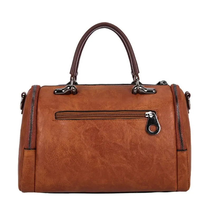 Clinbands – Geräumige Handtasche aus weichem mit Riemen und Reißverschluss