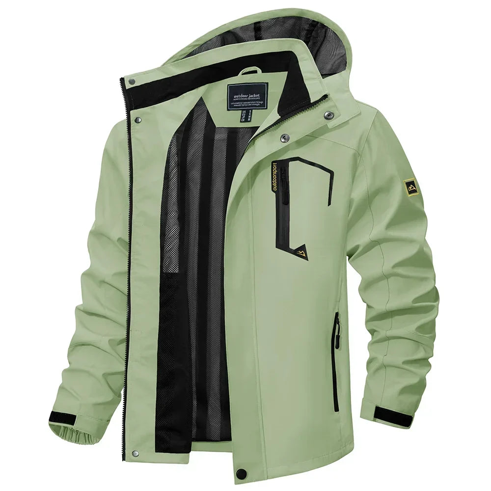 Herren leichte Frühjahr-Herbst-Jacke – wasserdichter Regenmantel