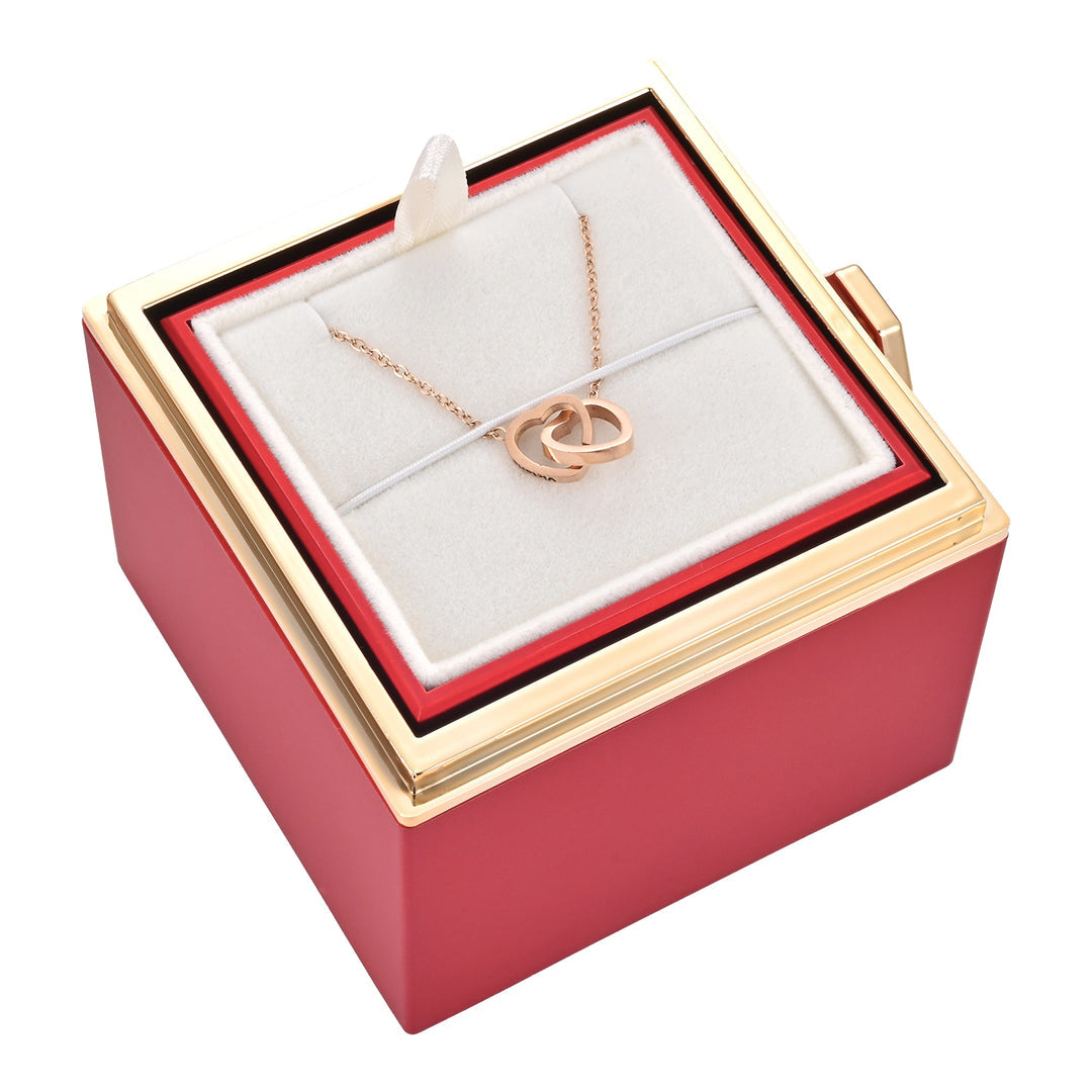 Clinbands| Rosenbox mit Halskette perfekt für den Valentinstag