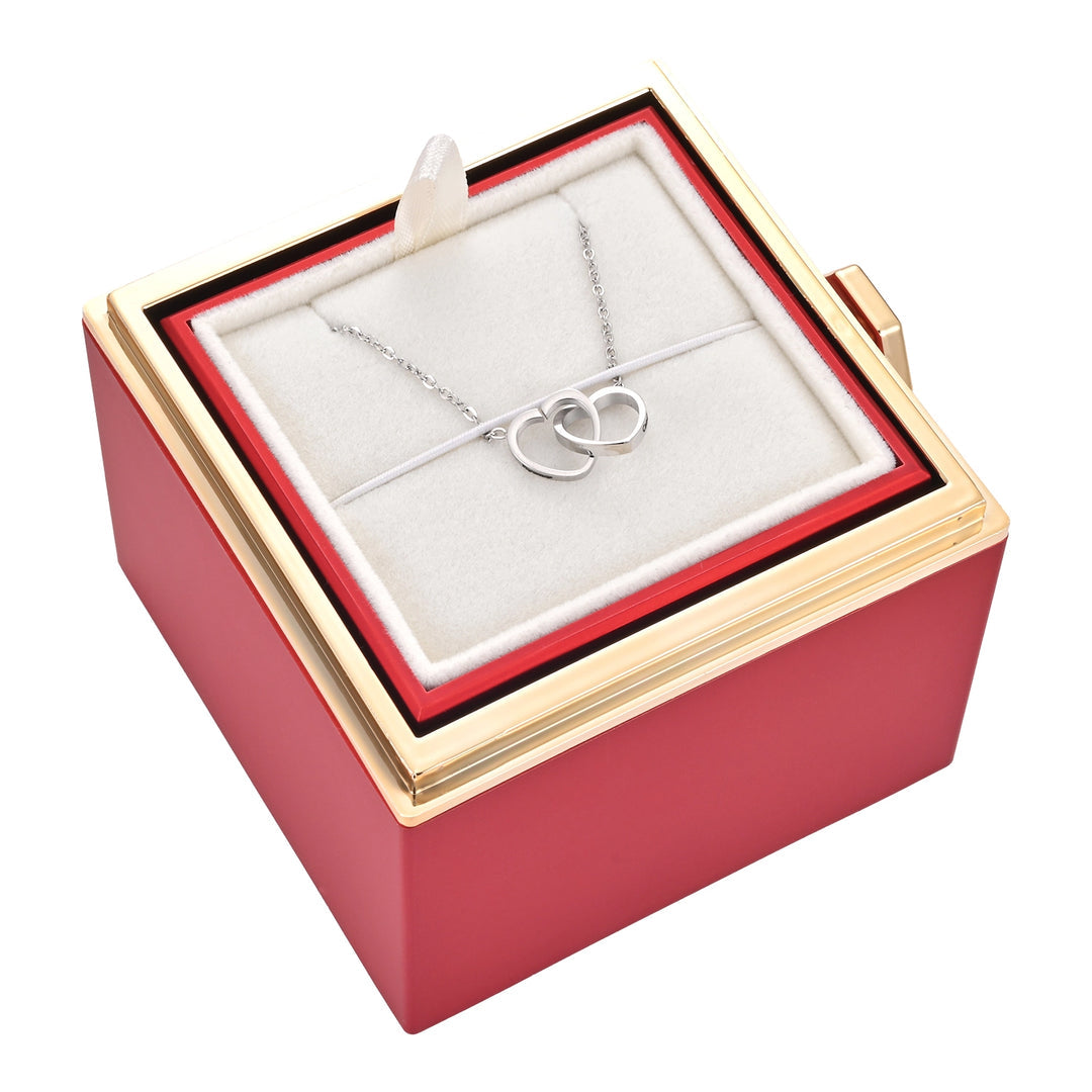Clinbands| Rosenbox mit Halskette perfekt für den Valentinstag