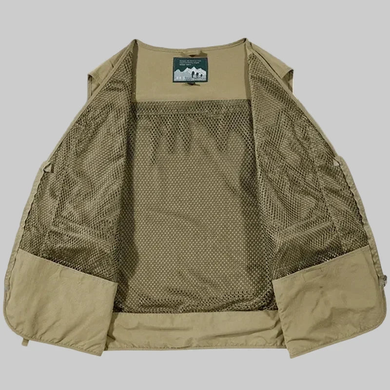Atmungsaktive Outdoor-Utility-Weste – leichtes Mesh-Design