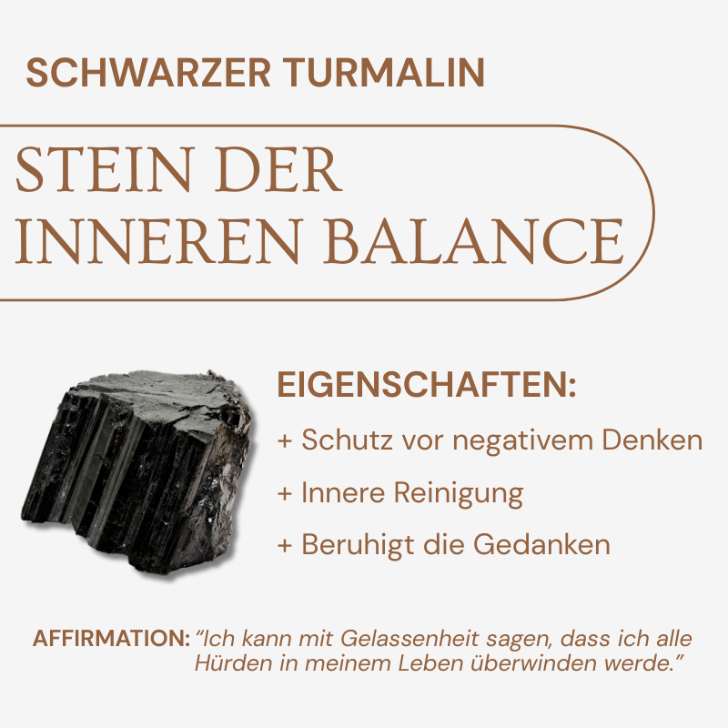 Turmalin Halskette - Rohstein Gold legiert