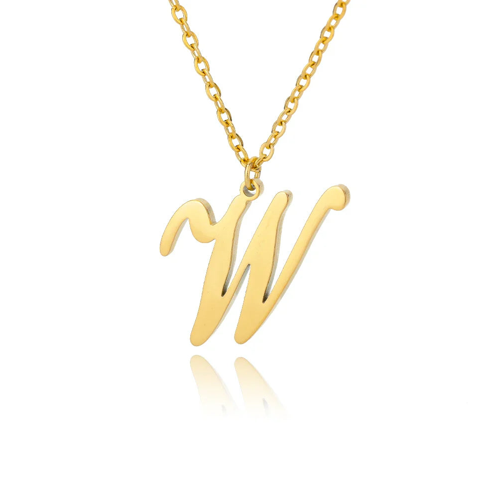 Signature Initial Halskette | Gold